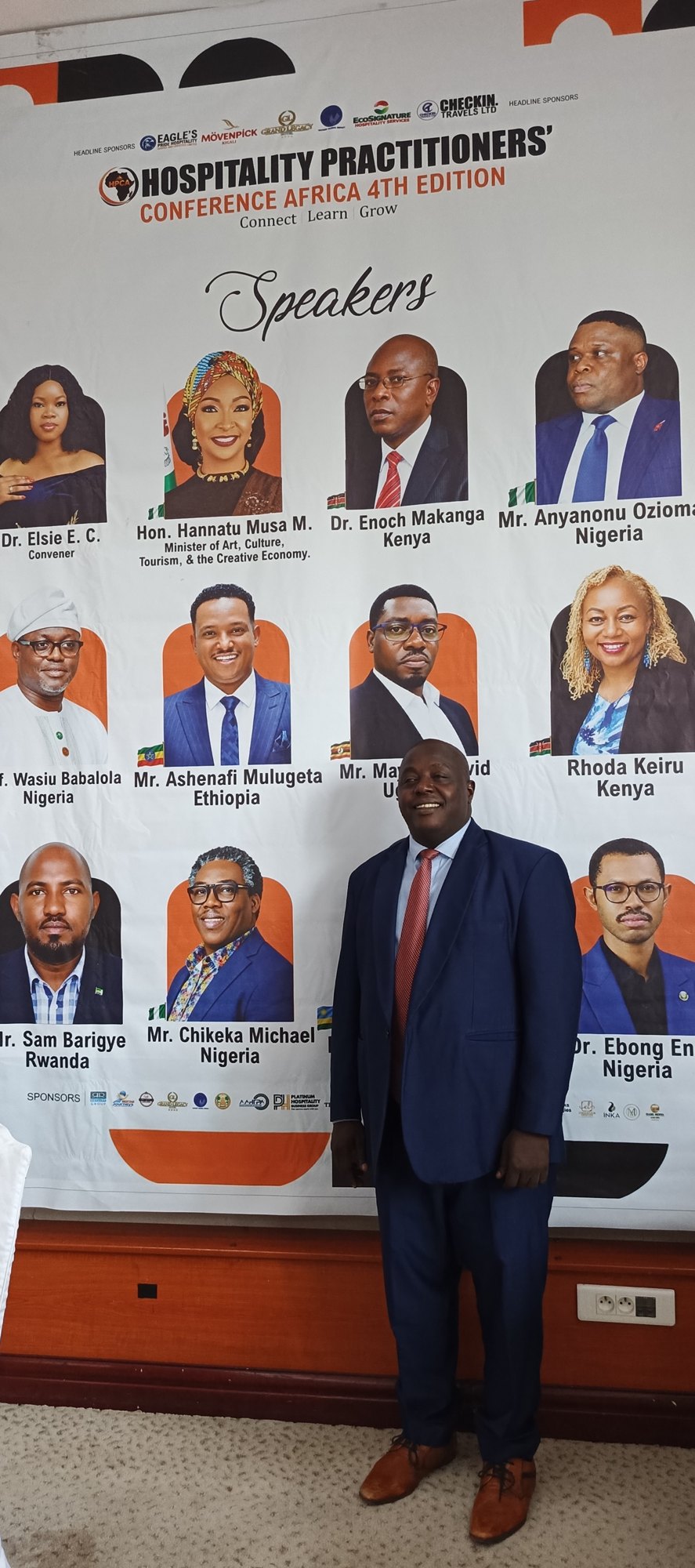 Mr. Ayub Kato at the Hospitality Practitioners’ Conference Africa in Kigali.